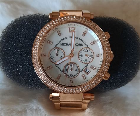 michael kors uhr damen rotgold|michael kors watches macy's.